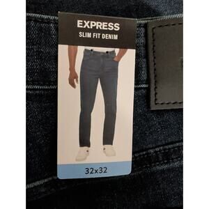 Express Men's Slim Fit Denim Jeans Dark Wash Size 32x32